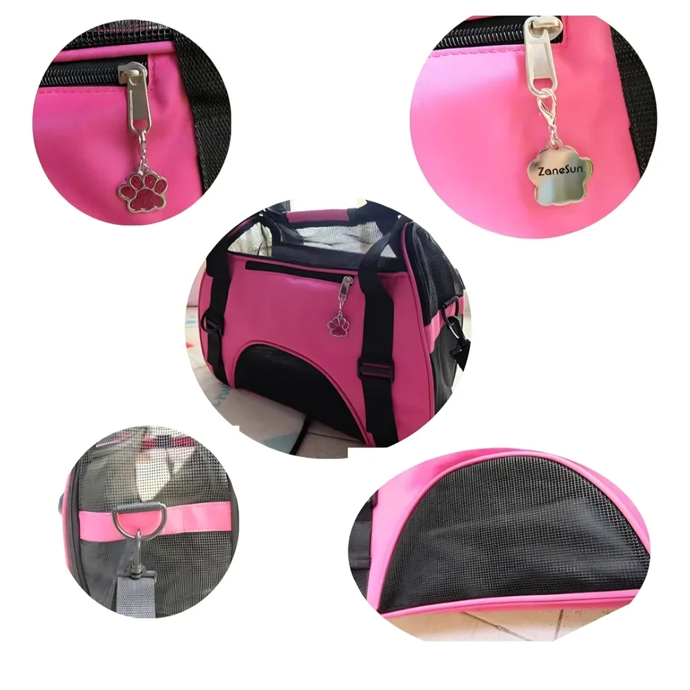 💫Pink and Black Pet Carrier Bag